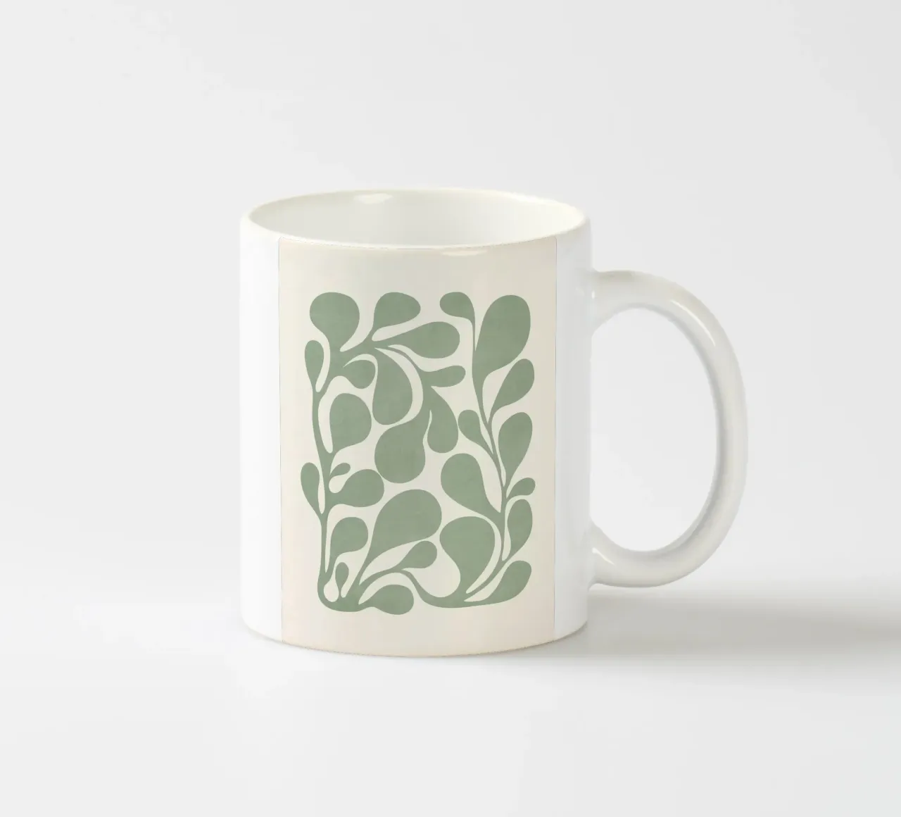 Pianta verde salvia tazza in ceramica da robertmotoiart