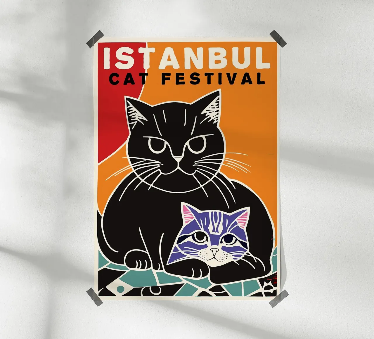 Festival dei gatti di Istanbul poster da Arjun