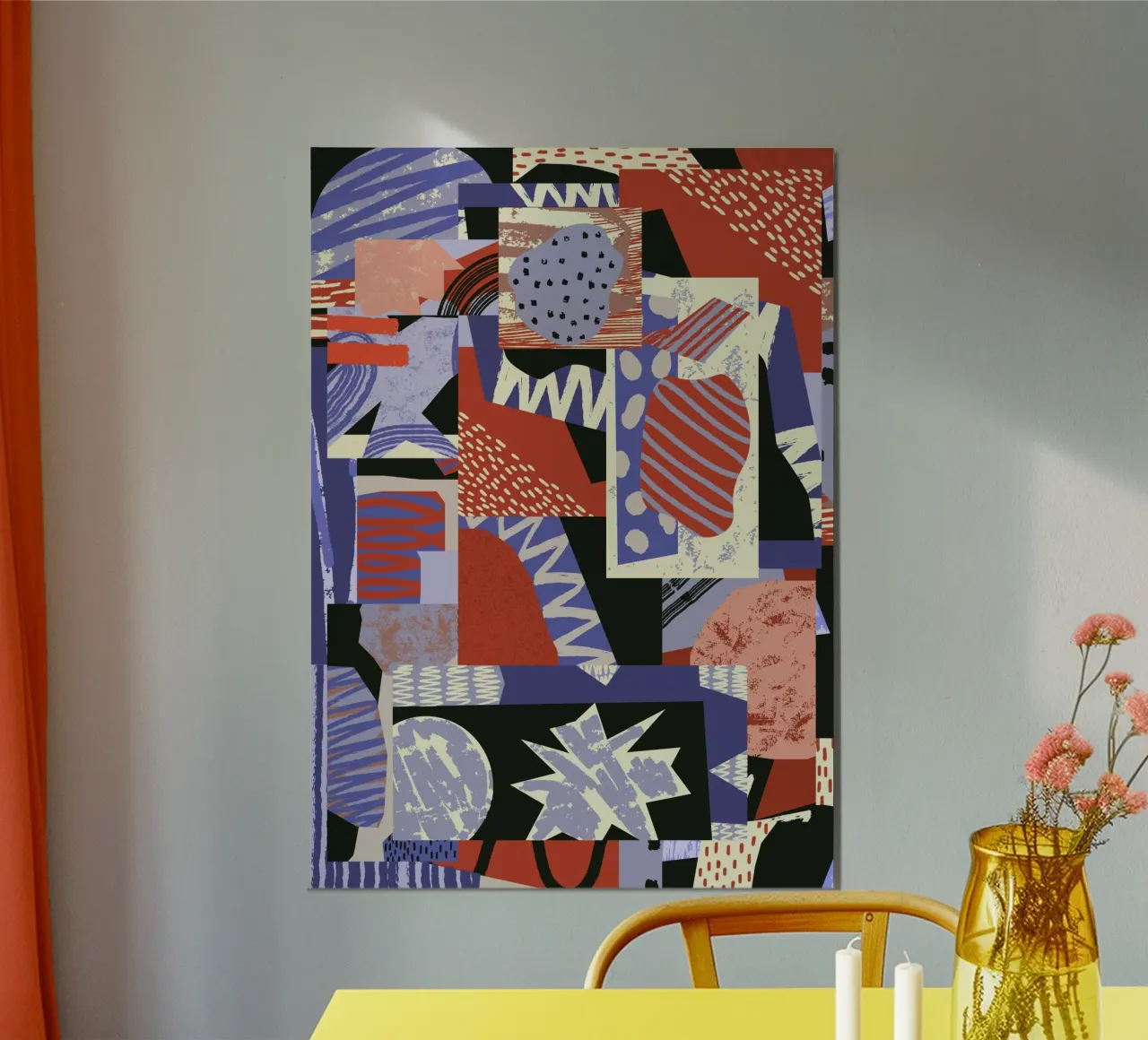 Silent Structure poster con telaio in legno da RS LAB STUDIO