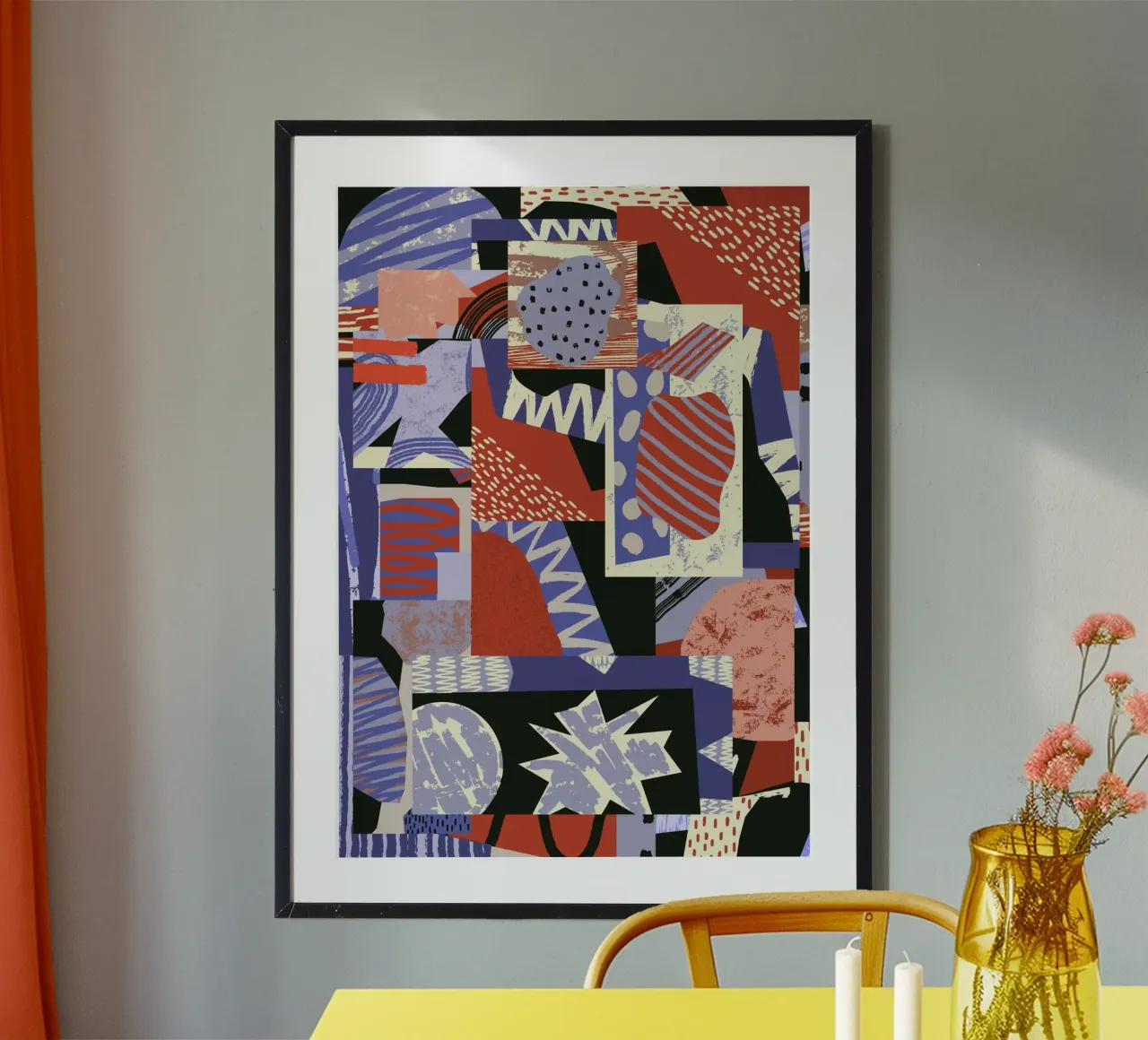 Silent Structure poster con telaio in legno da RS LAB STUDIO