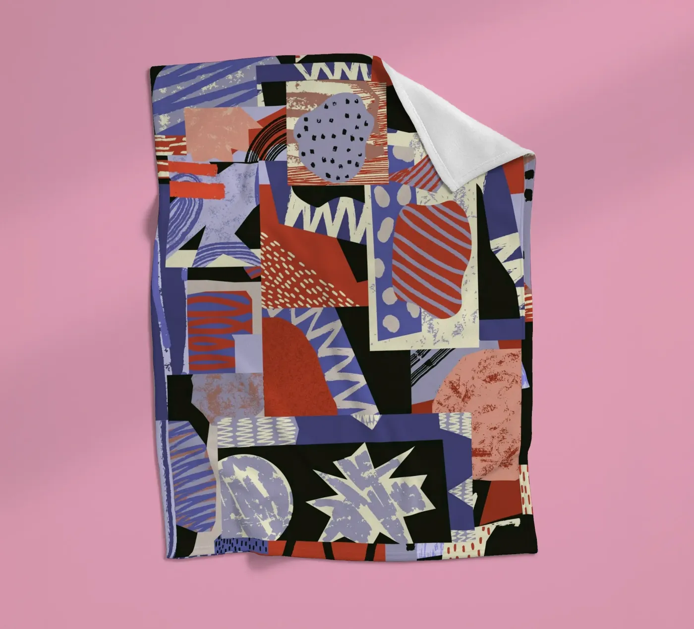 Silent Structure fleece blanket by RS LAB STUDIO