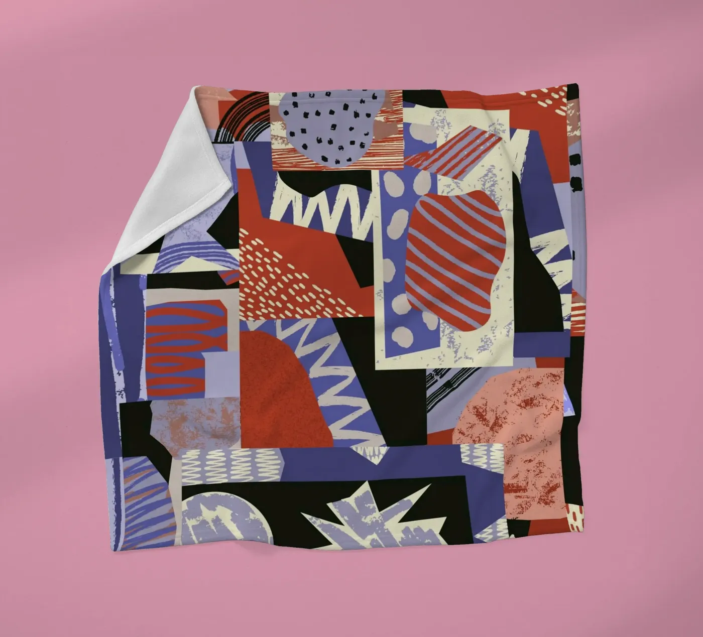 Silent Structure fleece blanket by RS LAB STUDIO