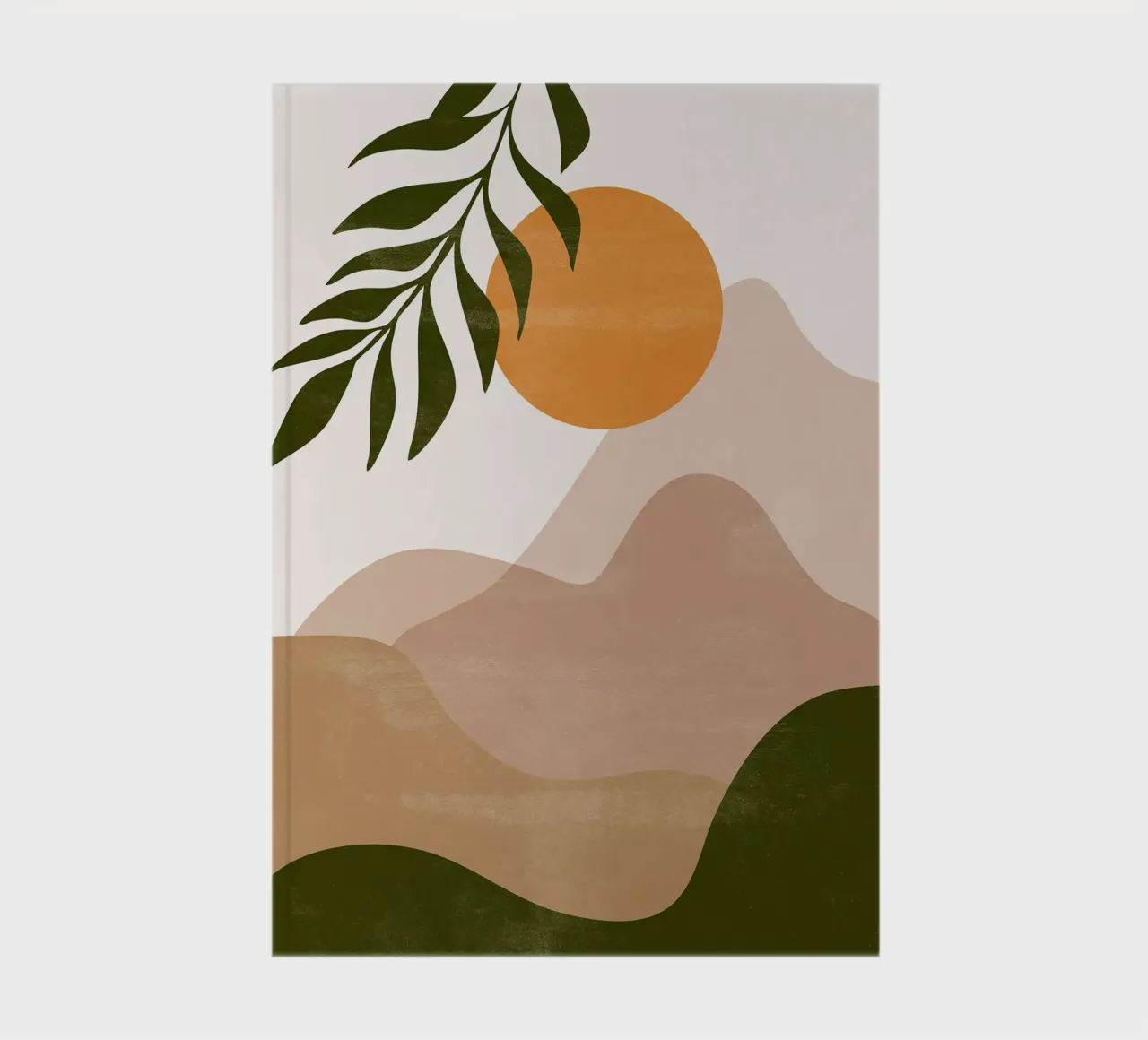 Sunset in the mountains II notebook by lennytravers