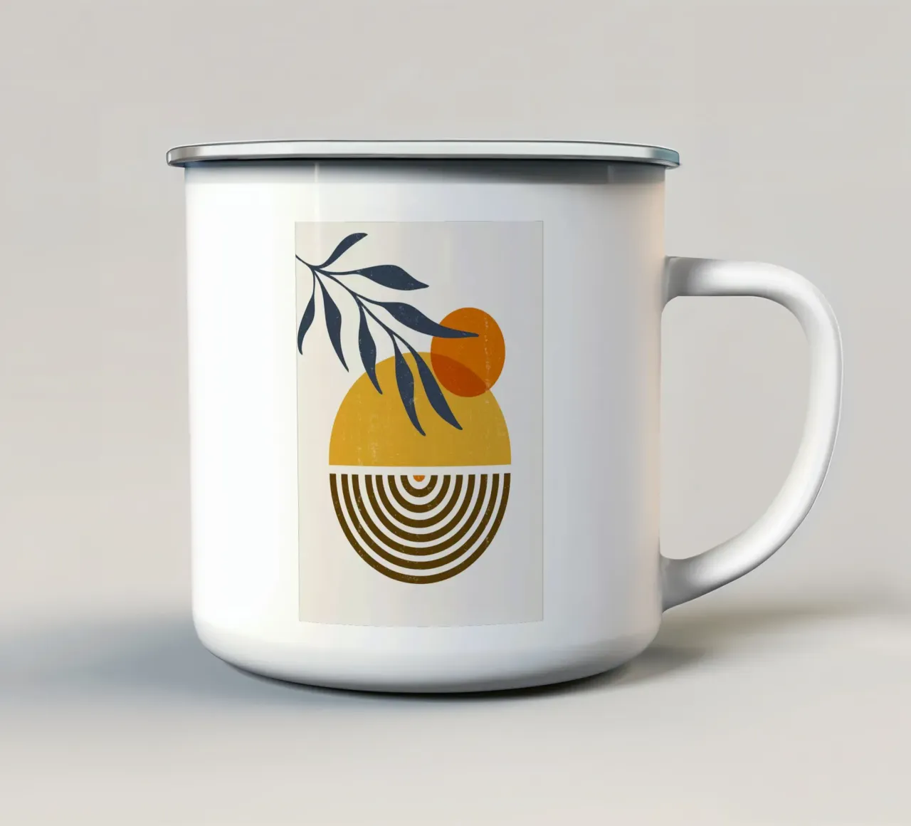 Alba tropicale tazza in smalto da lennytravers
