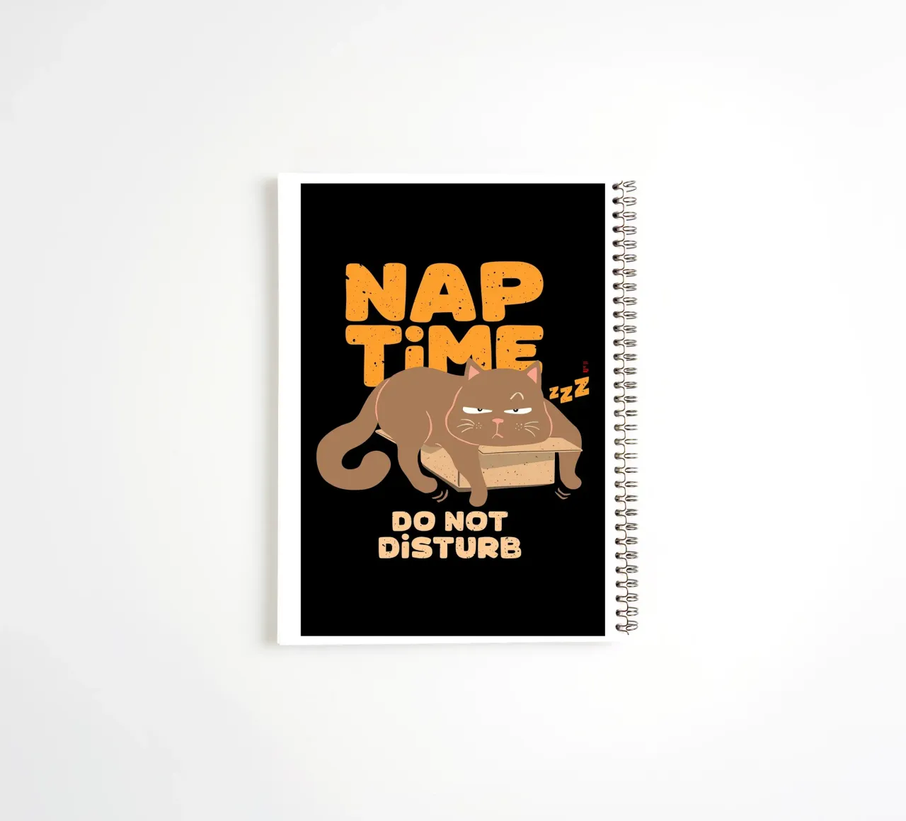 Nap Time do not Disturb spiral notebook by Arjun