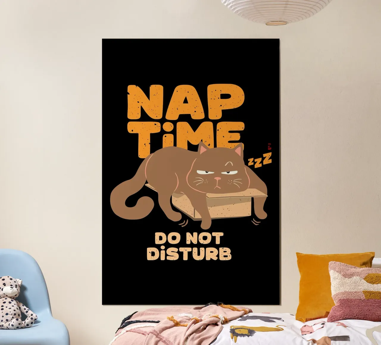 Ora del pisolino, non disturbare poster con telaio in plastica da Arjun