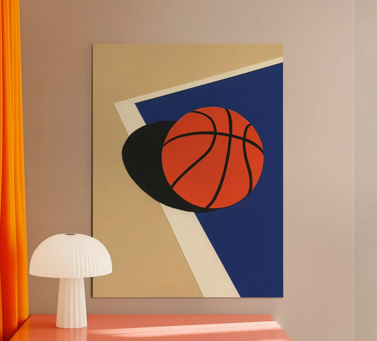 Squadra di basket di Oakland poster con telaio in legno da lawrencearmstron