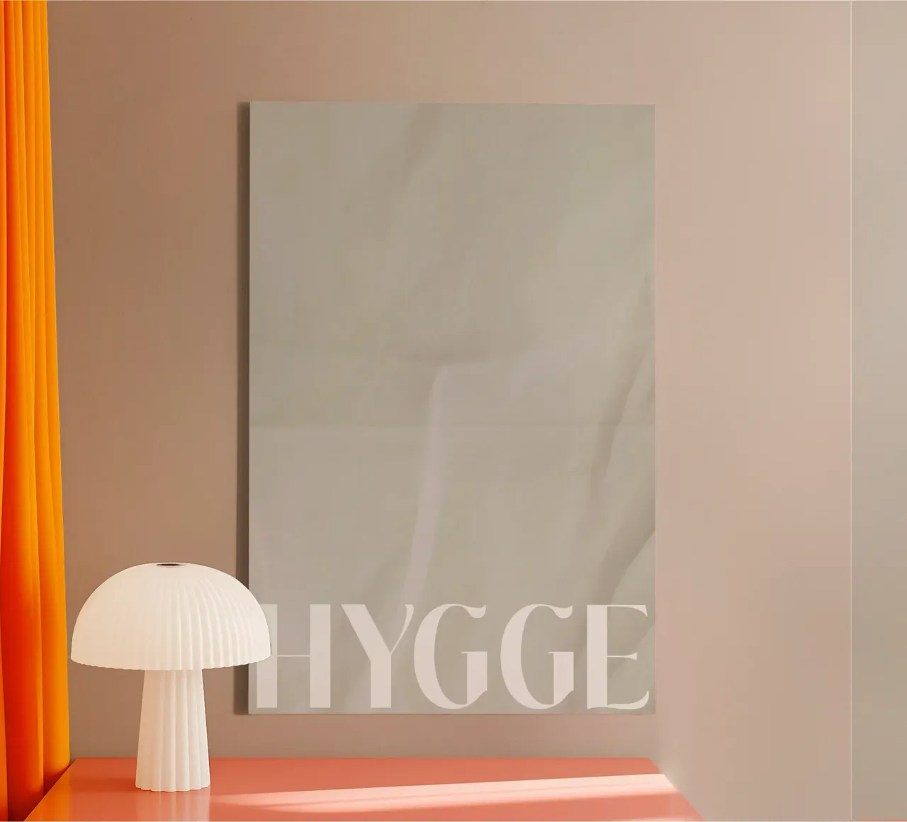 HYGGE (Whisper Words Series) tela con Cornice a cassetta da treechild