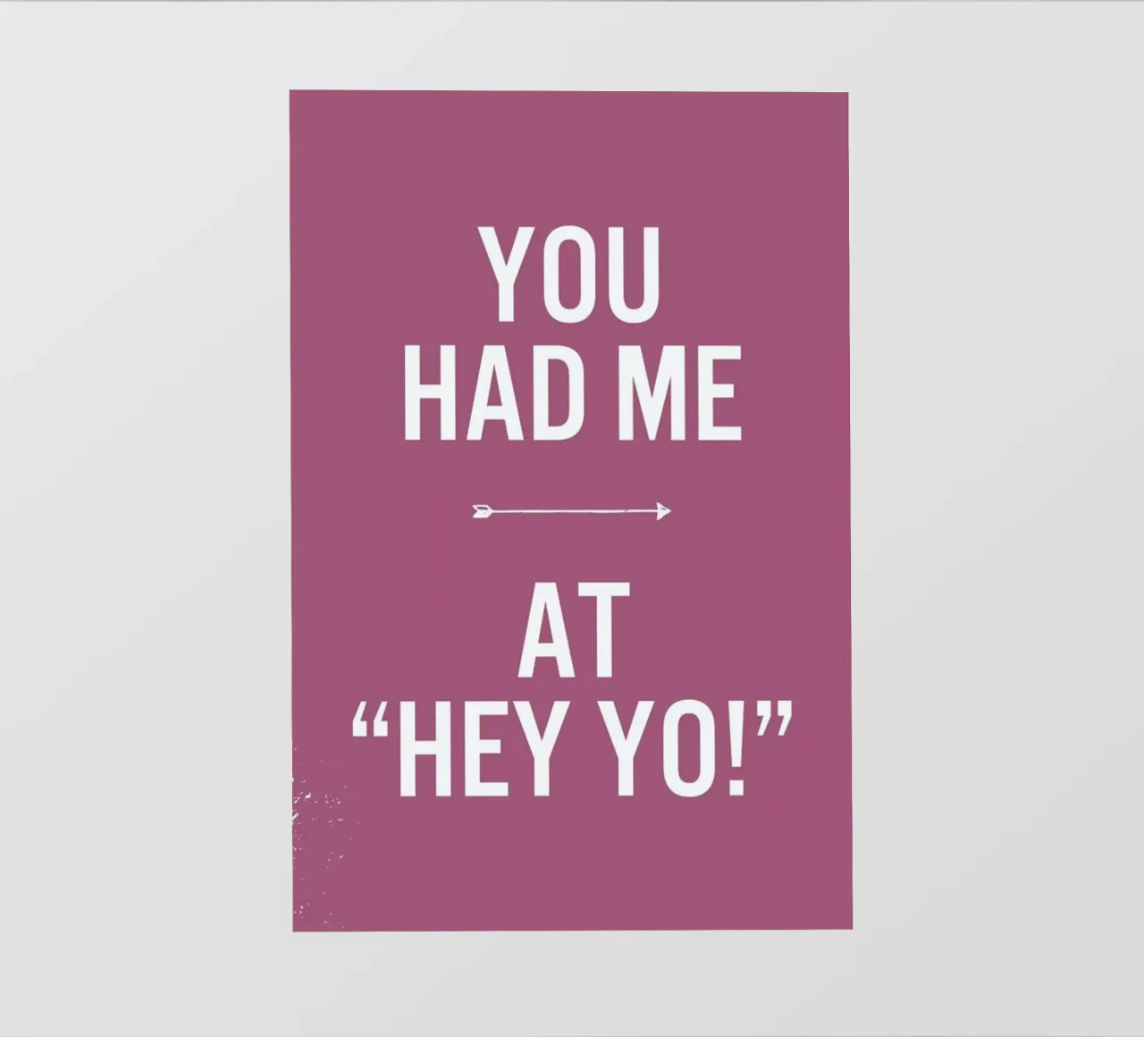 Hey Yo telo in pvc da LeDieg