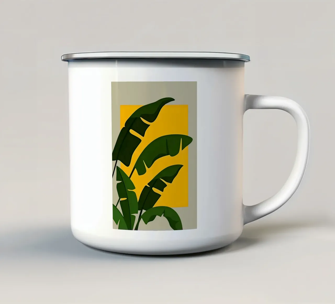 Banana Leaf tazza in smalto da Jose