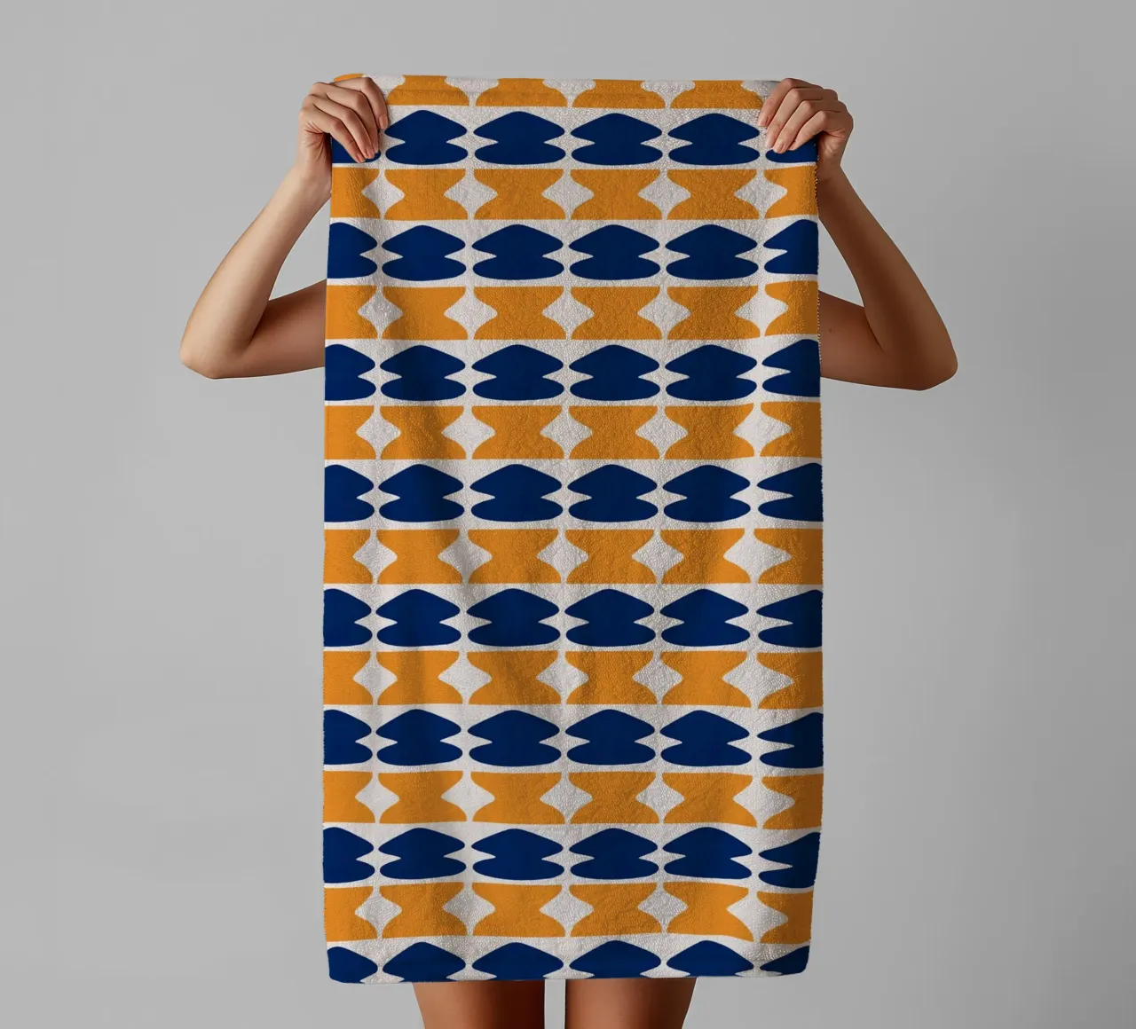 Repetitive pattern 04 towel by Little Dean