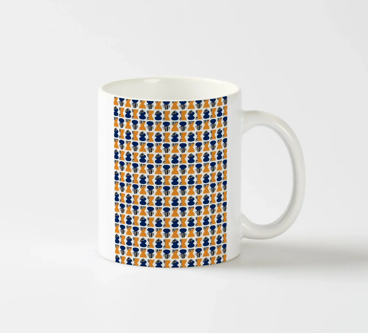 Schema ripetitivo 05 tazza in ceramica da Little Dean