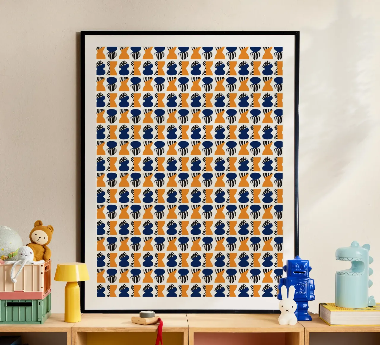 Repetitive pattern 05 poster by Little Dean