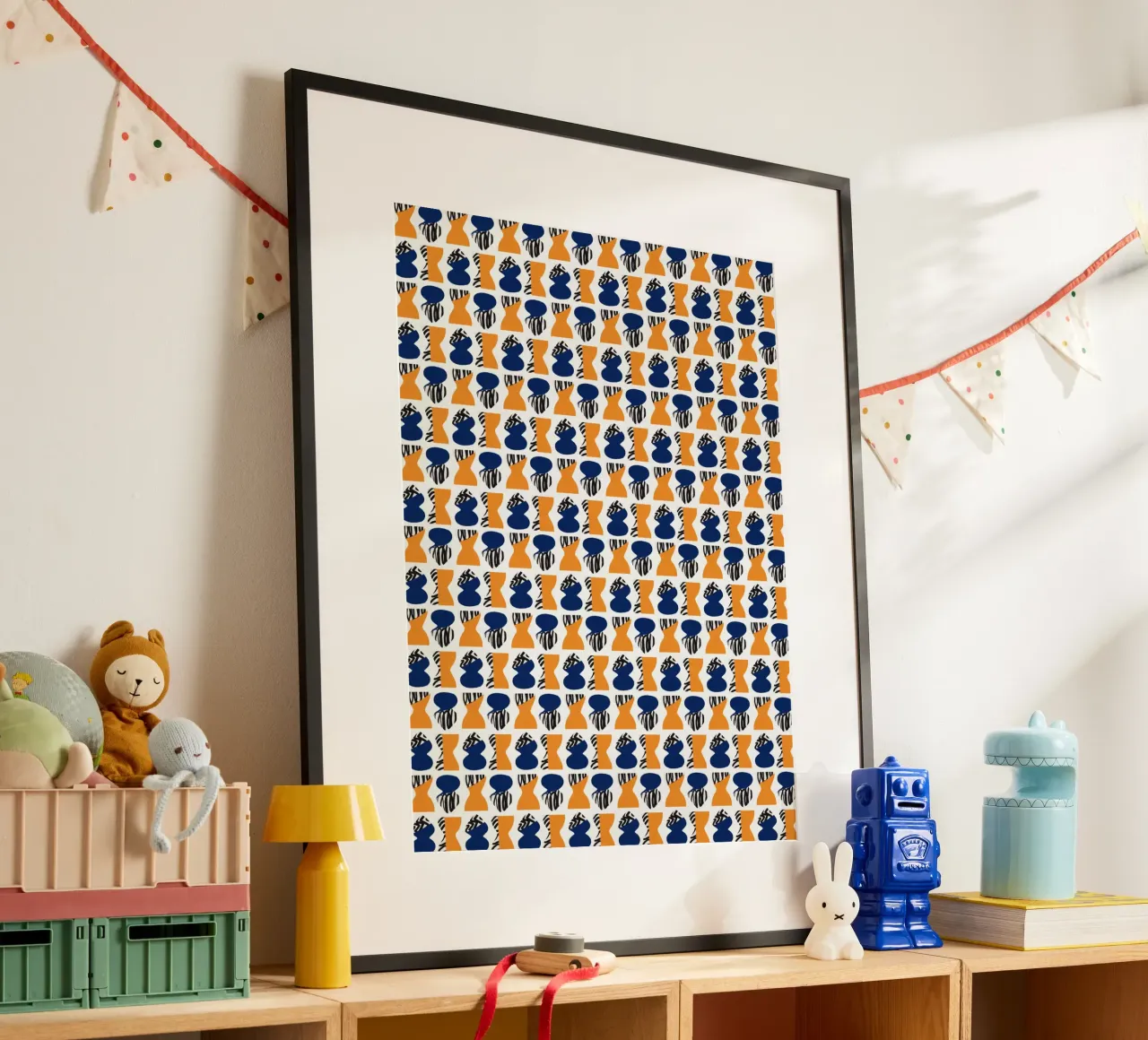 Repetitive pattern 05 poster by Little Dean