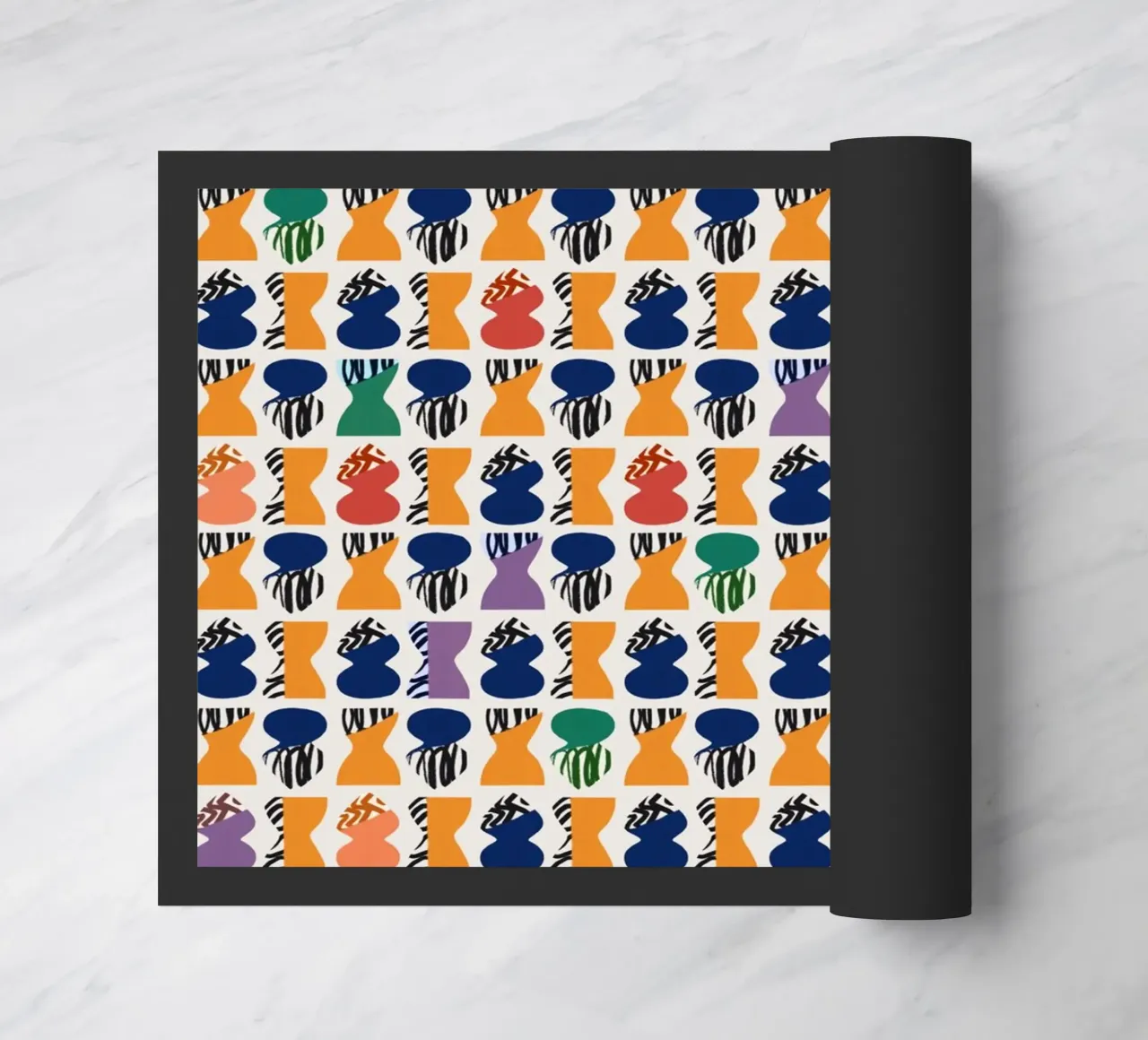 Repetitive pattern 06 doormat by Little Dean