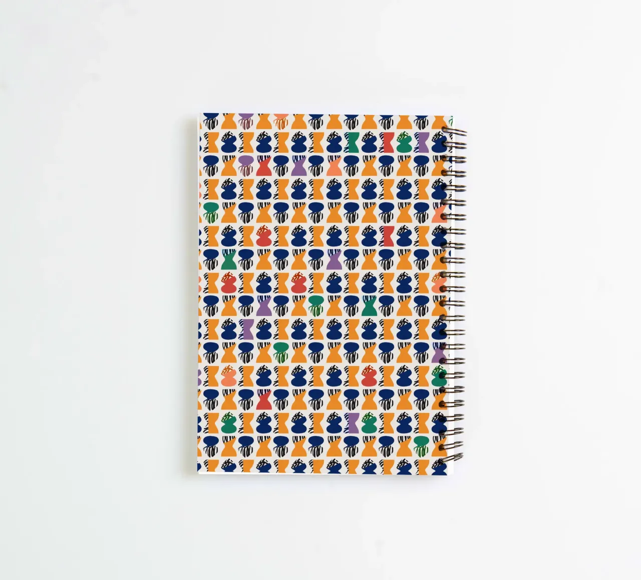 Repetitive pattern 06 spiral notebook by Little Dean