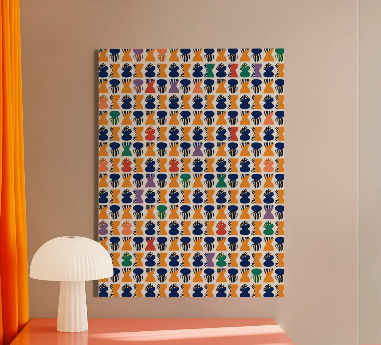 Repetitive pattern 06 canvas by Little Dean