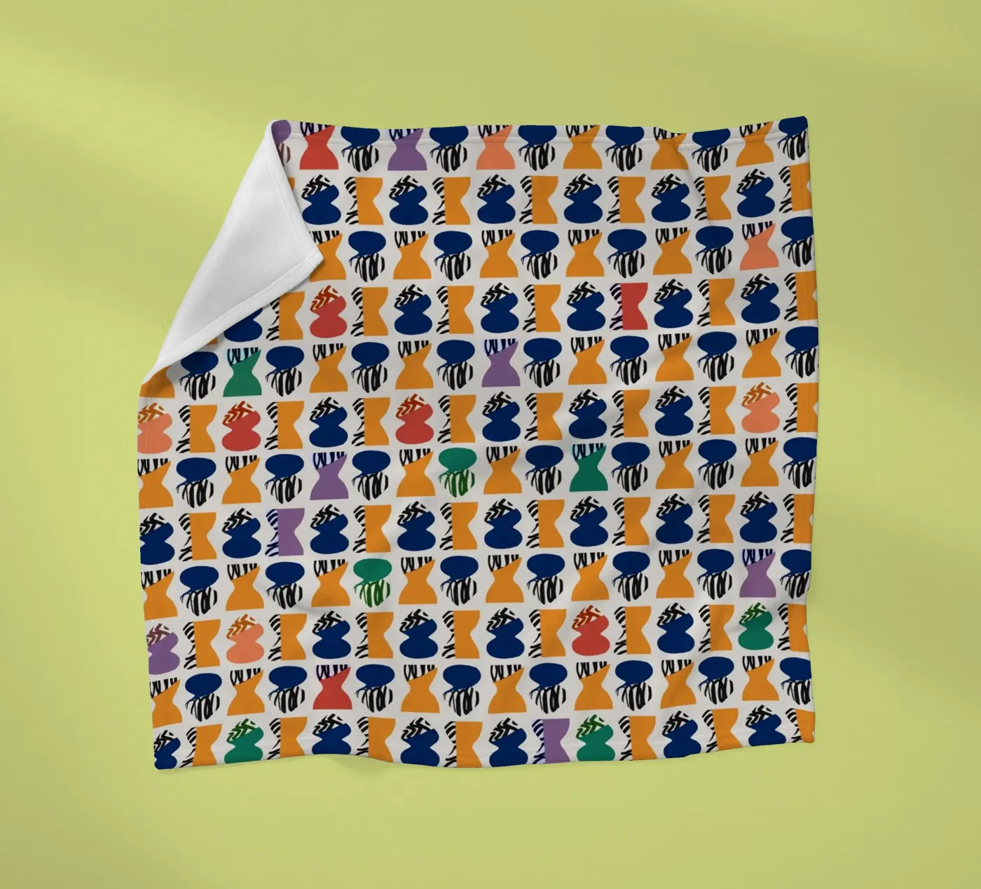 Repetitive pattern 06 fleece blanket by Little Dean