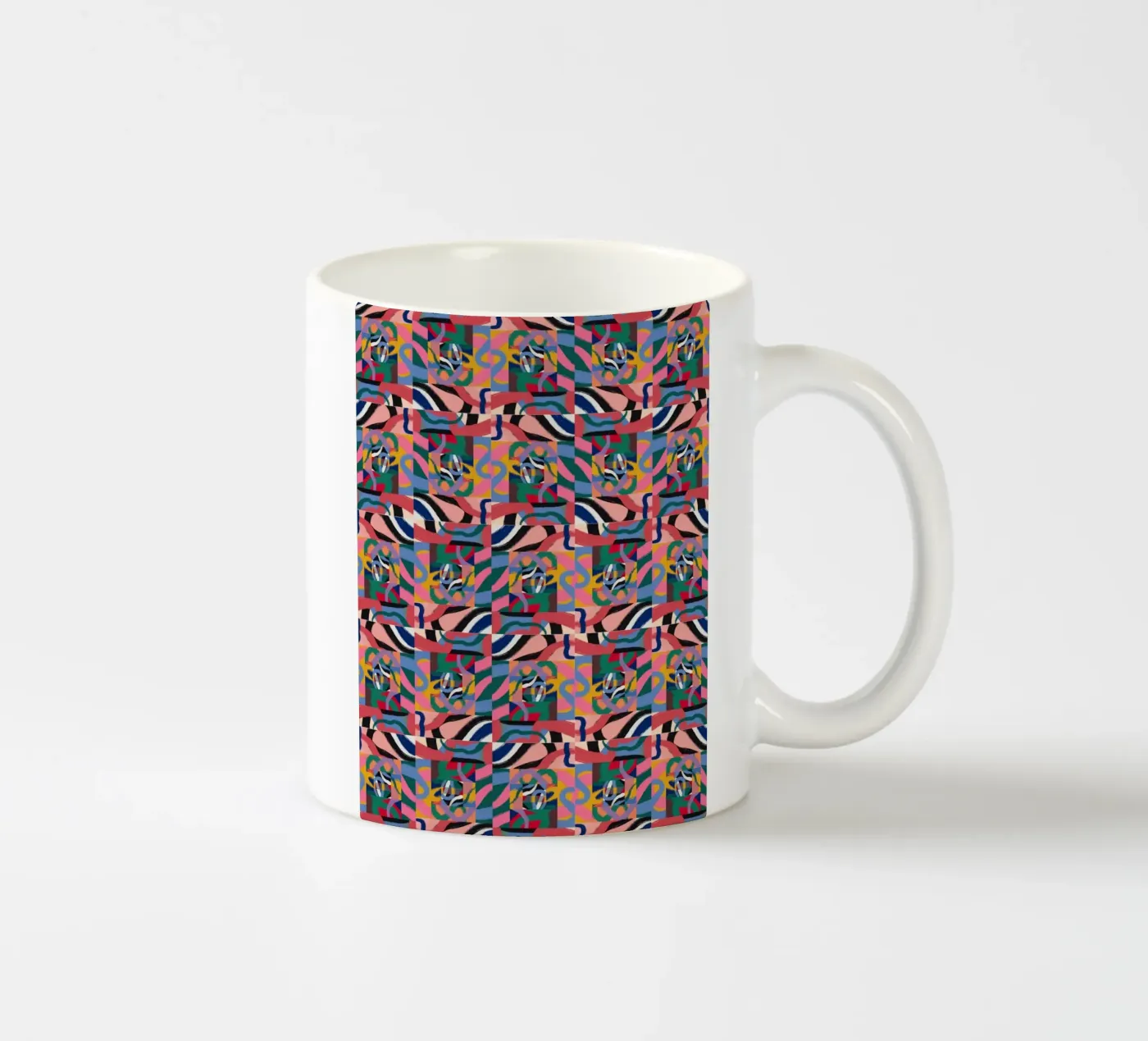 Repetitive pattern 07 ceramic mug by Little Dean