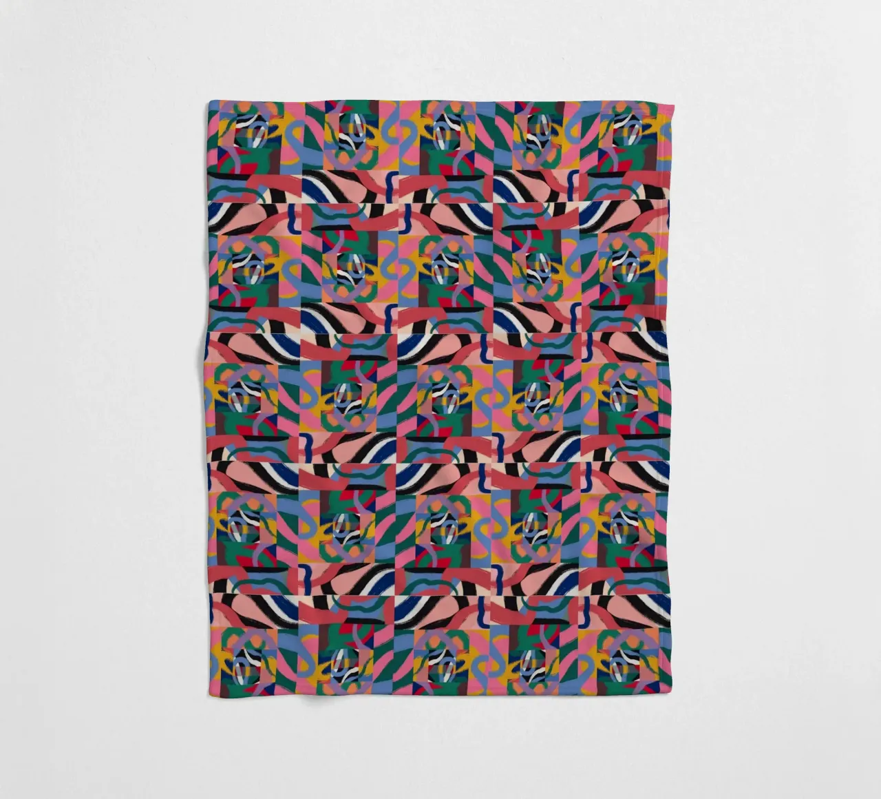 Repetitive pattern 07 fleece blanket by Little Dean