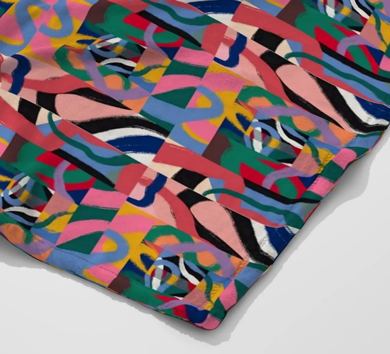 Repetitive pattern 07 fleece blanket by Little Dean