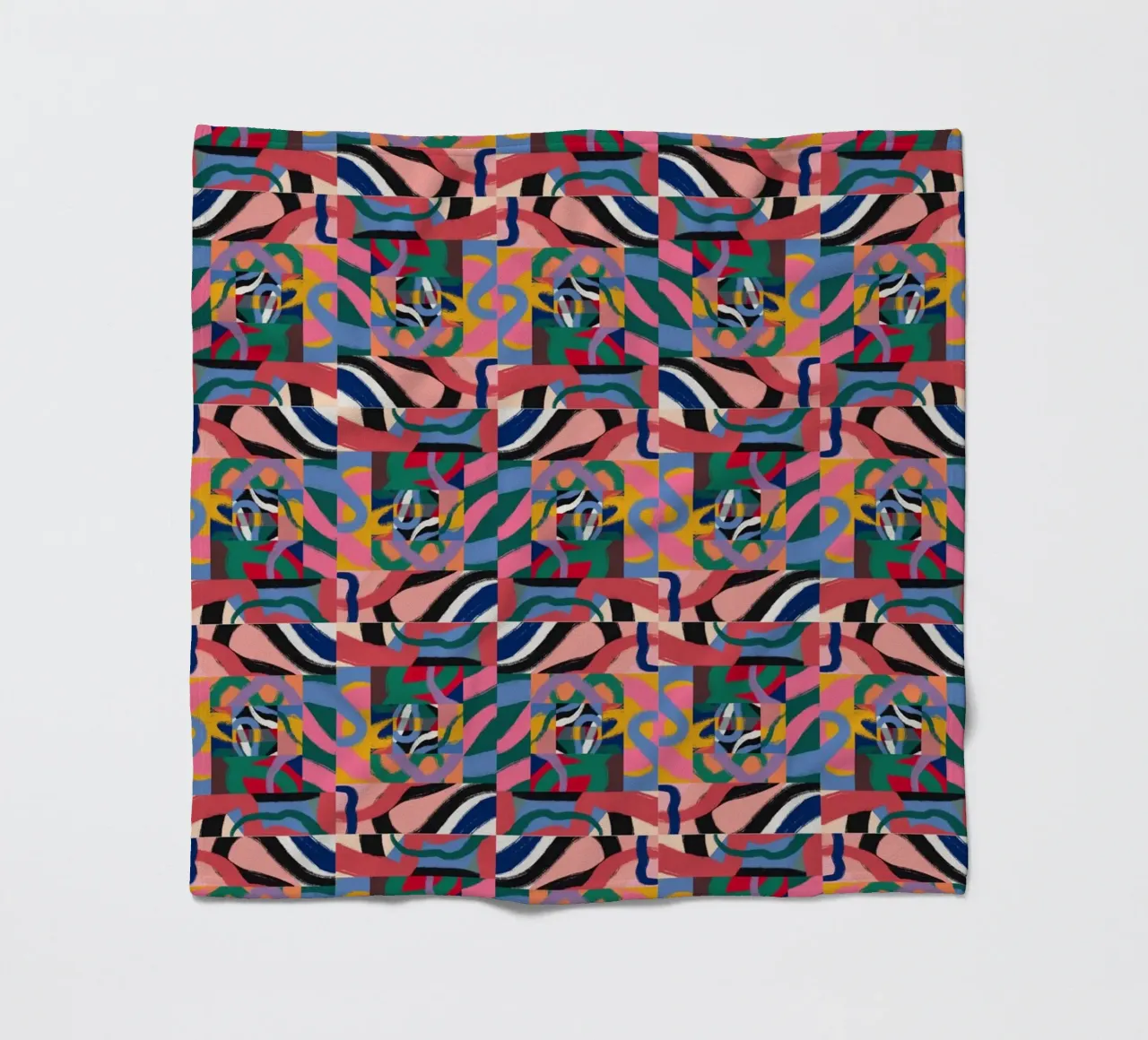 Repetitive pattern 07 fleece blanket by Little Dean