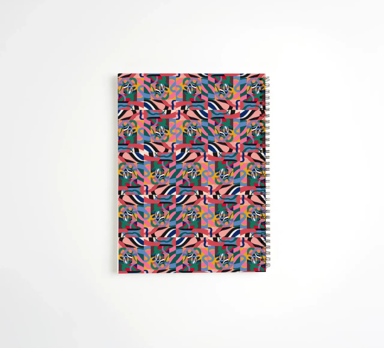 Repetitive pattern 07 spiral notebook by Little Dean