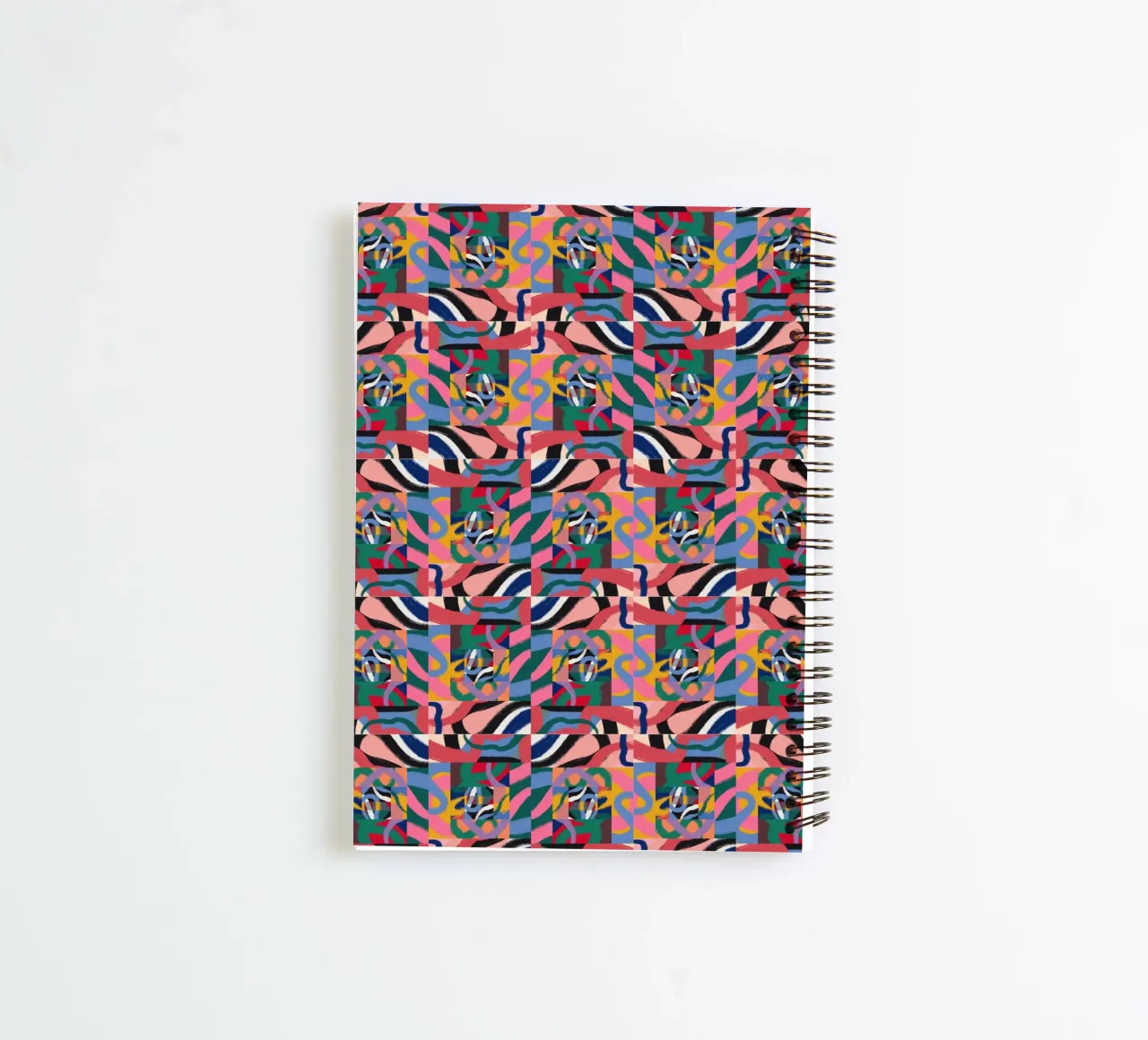 Repetitive pattern 07 spiral notebook by Little Dean