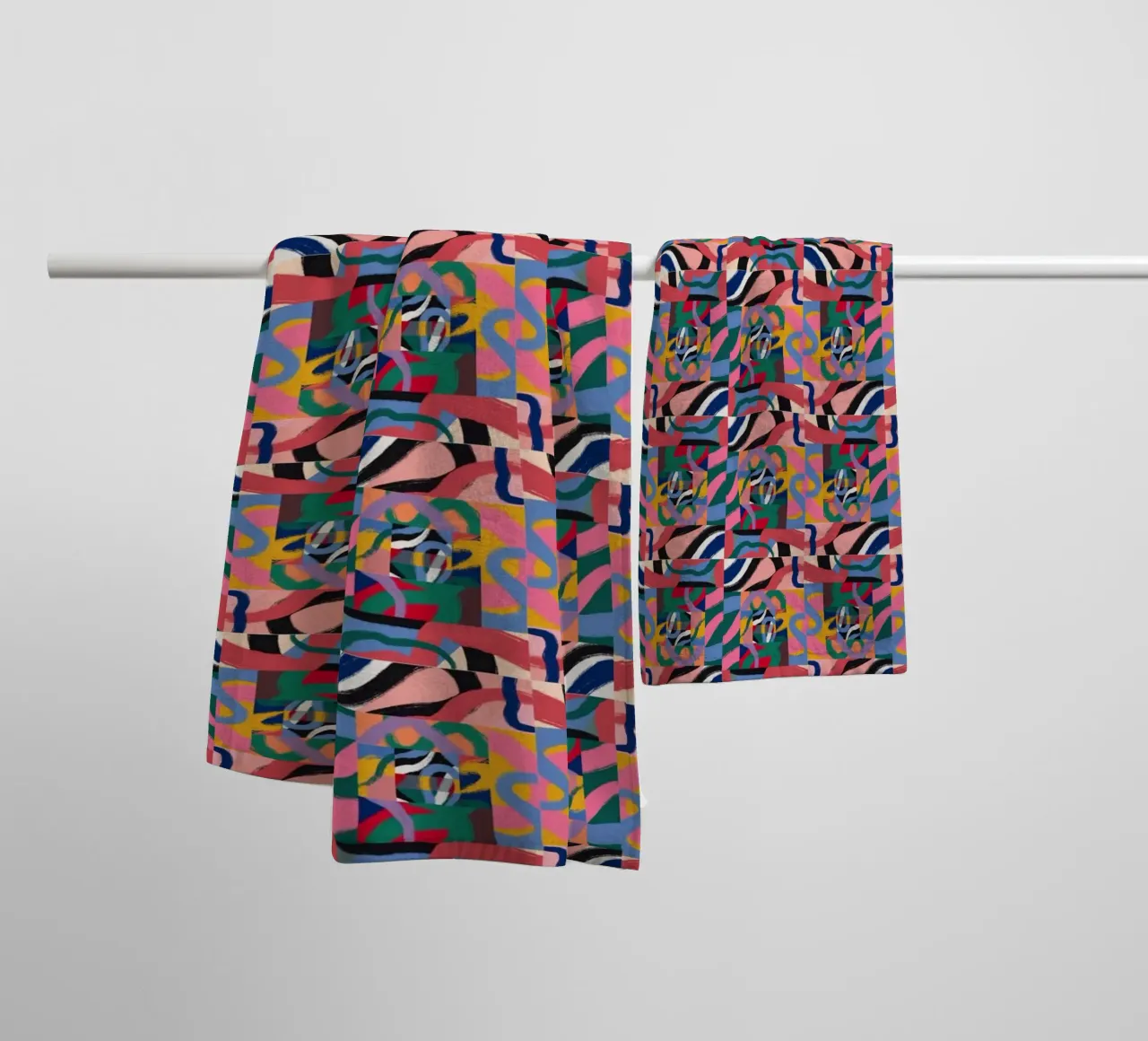 Repetitive pattern 07 towel by Little Dean