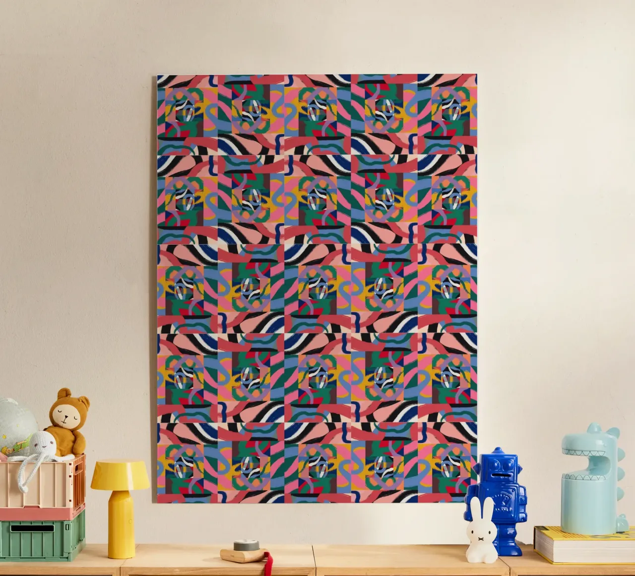 Repetitive pattern 07 acryl van Little Dean