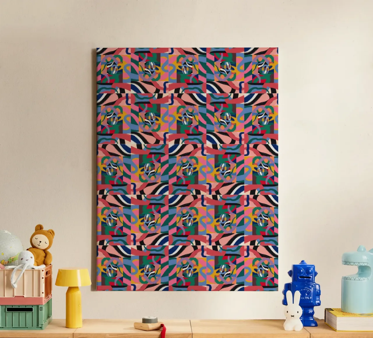 Repetitive pattern 07 canvas by Little Dean
