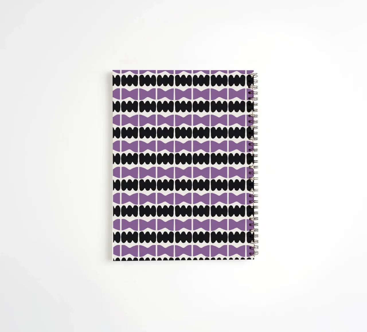 Repetitive pattern 08 spiral notebook by Little Dean
