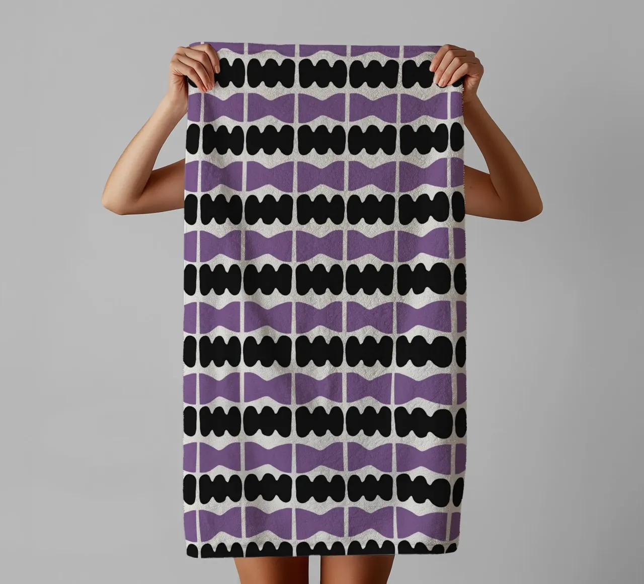 Repetitive pattern 08 towel by Little Dean