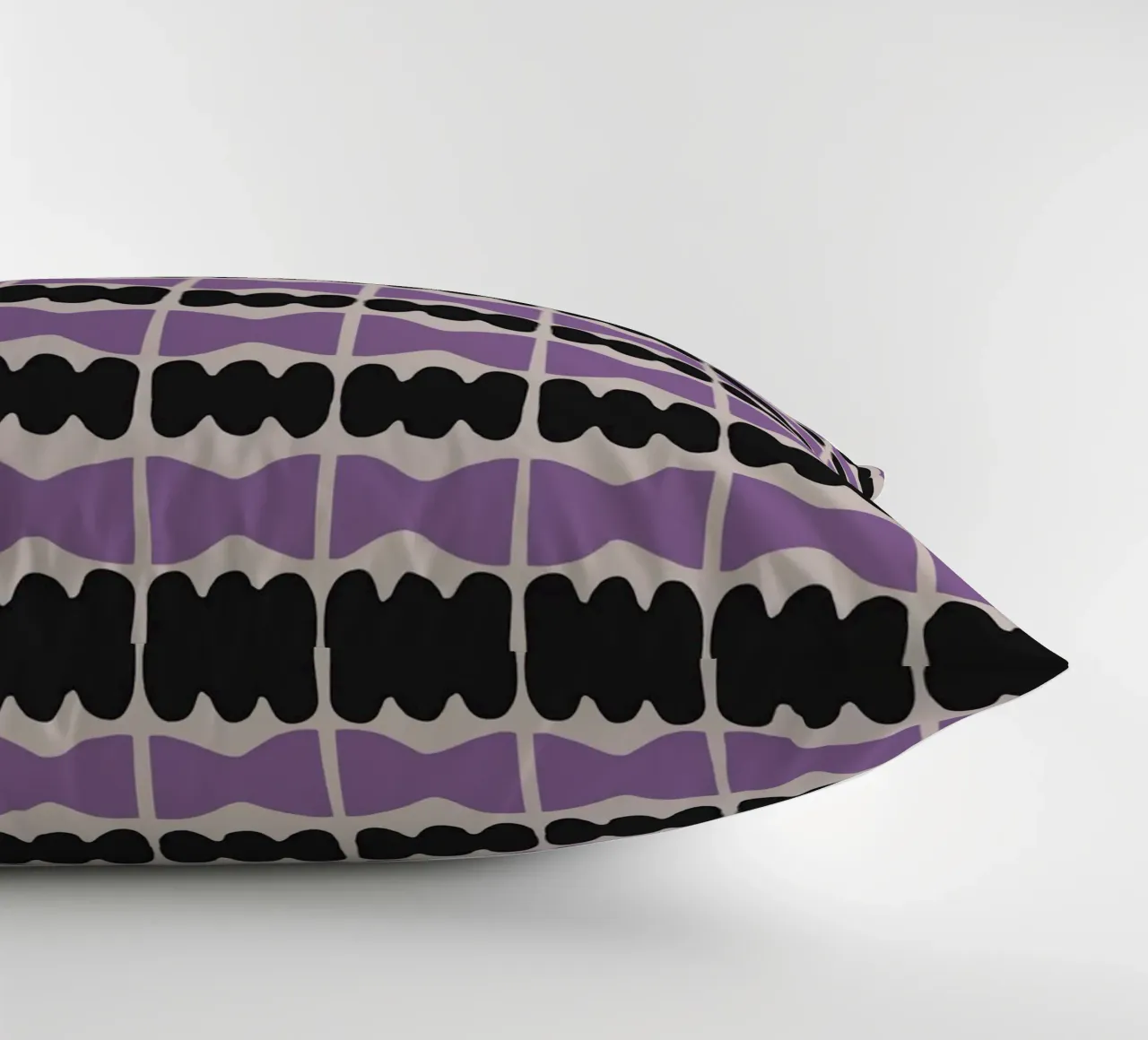 Repetitive pattern 09 decorative cushion by Little Dean