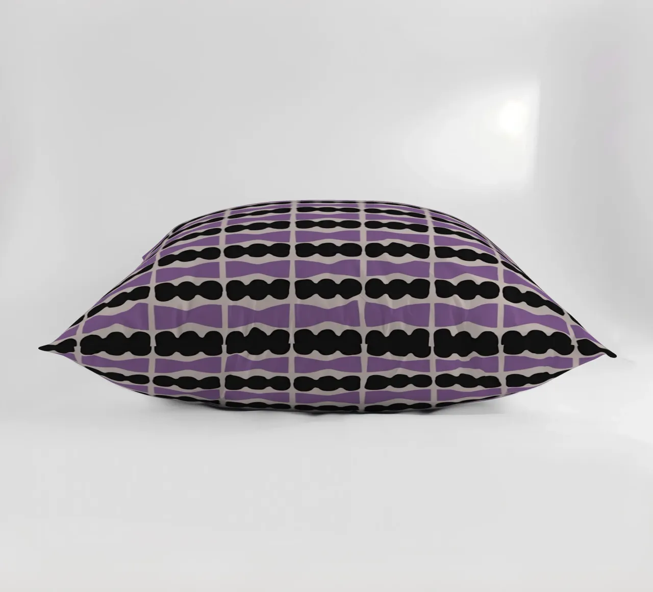 Repetitive pattern 09 decorative cushion by Little Dean