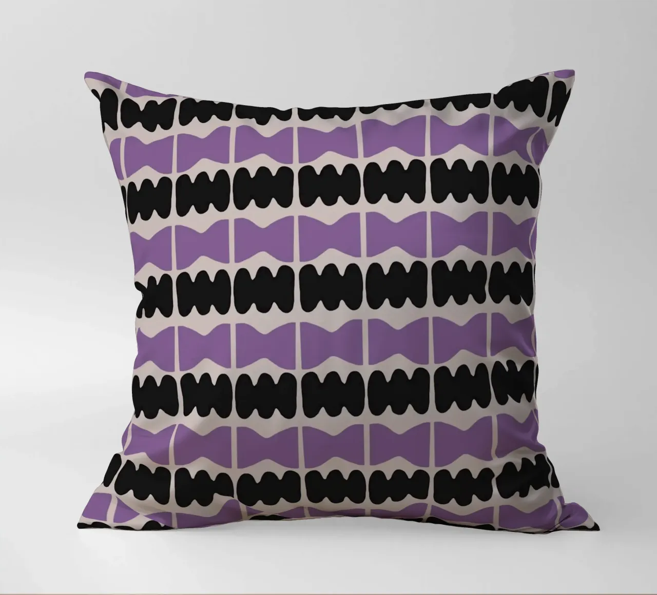 Repetitive pattern 09 decorative cushion by Little Dean