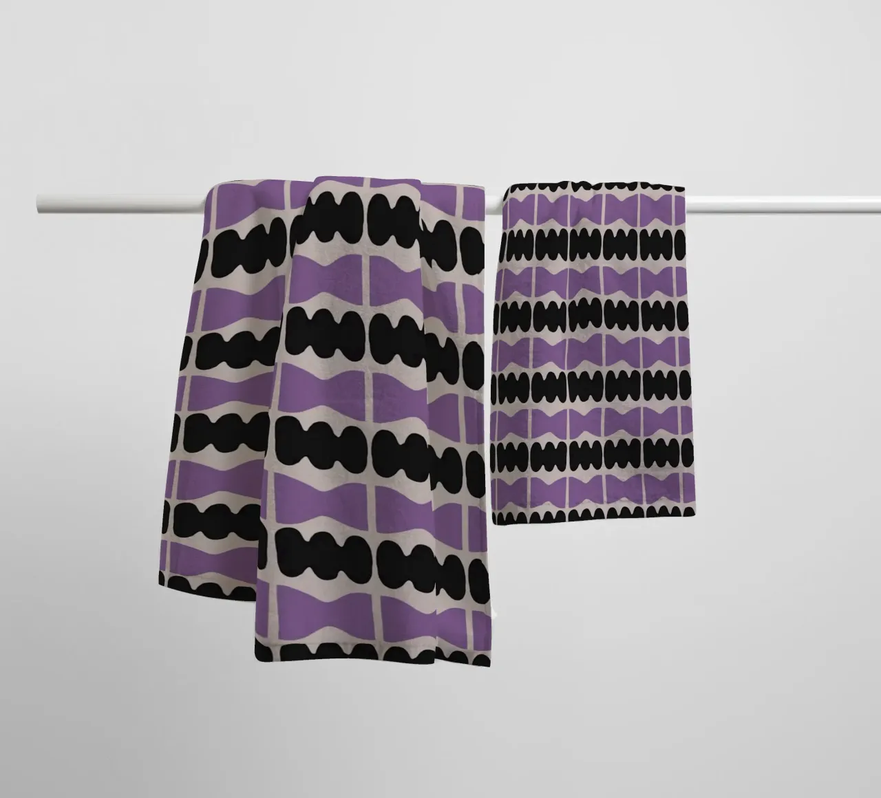 Repetitive pattern 09 towel by Little Dean
