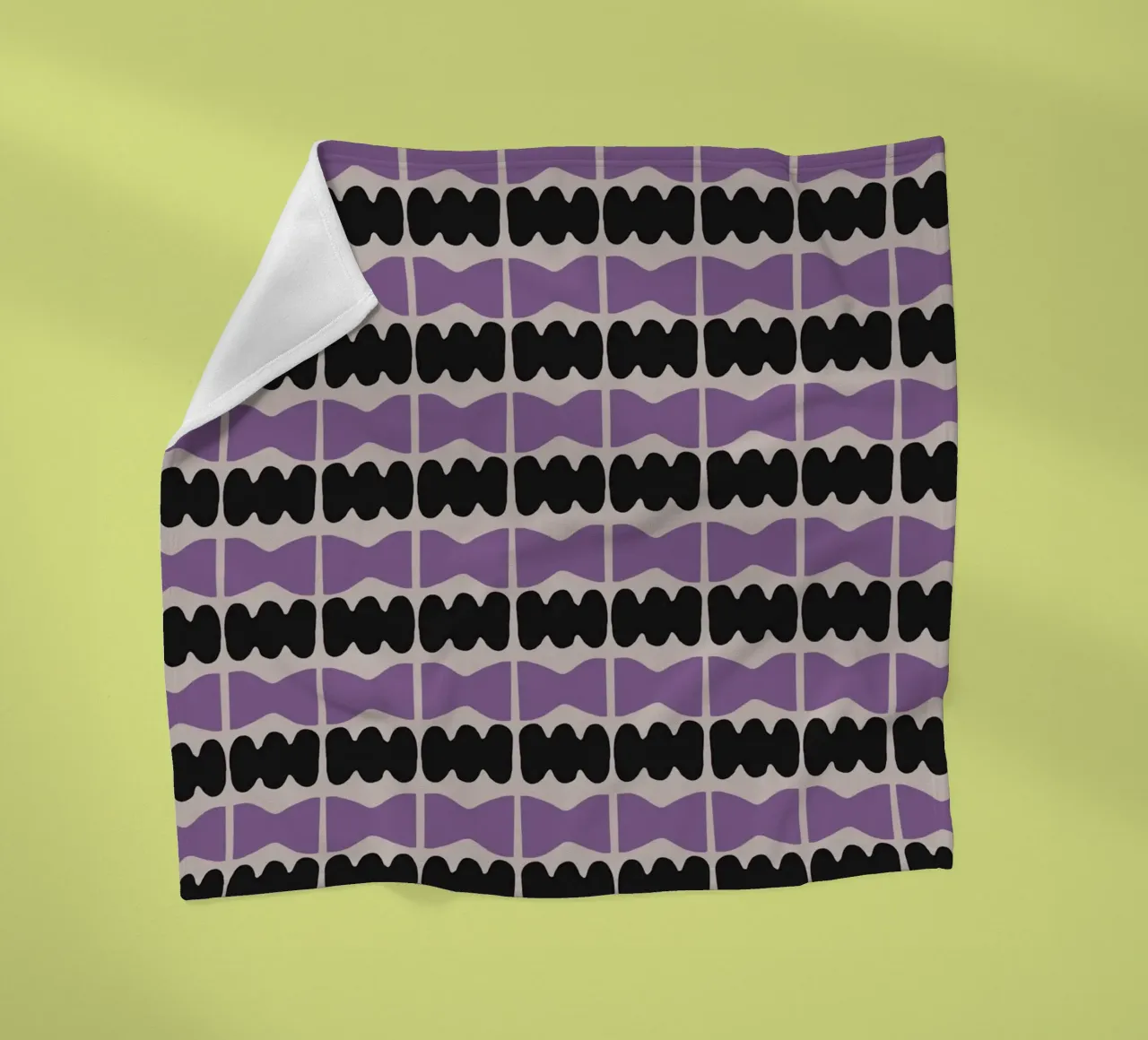 Repetitive pattern 09 fleece blanket by Little Dean