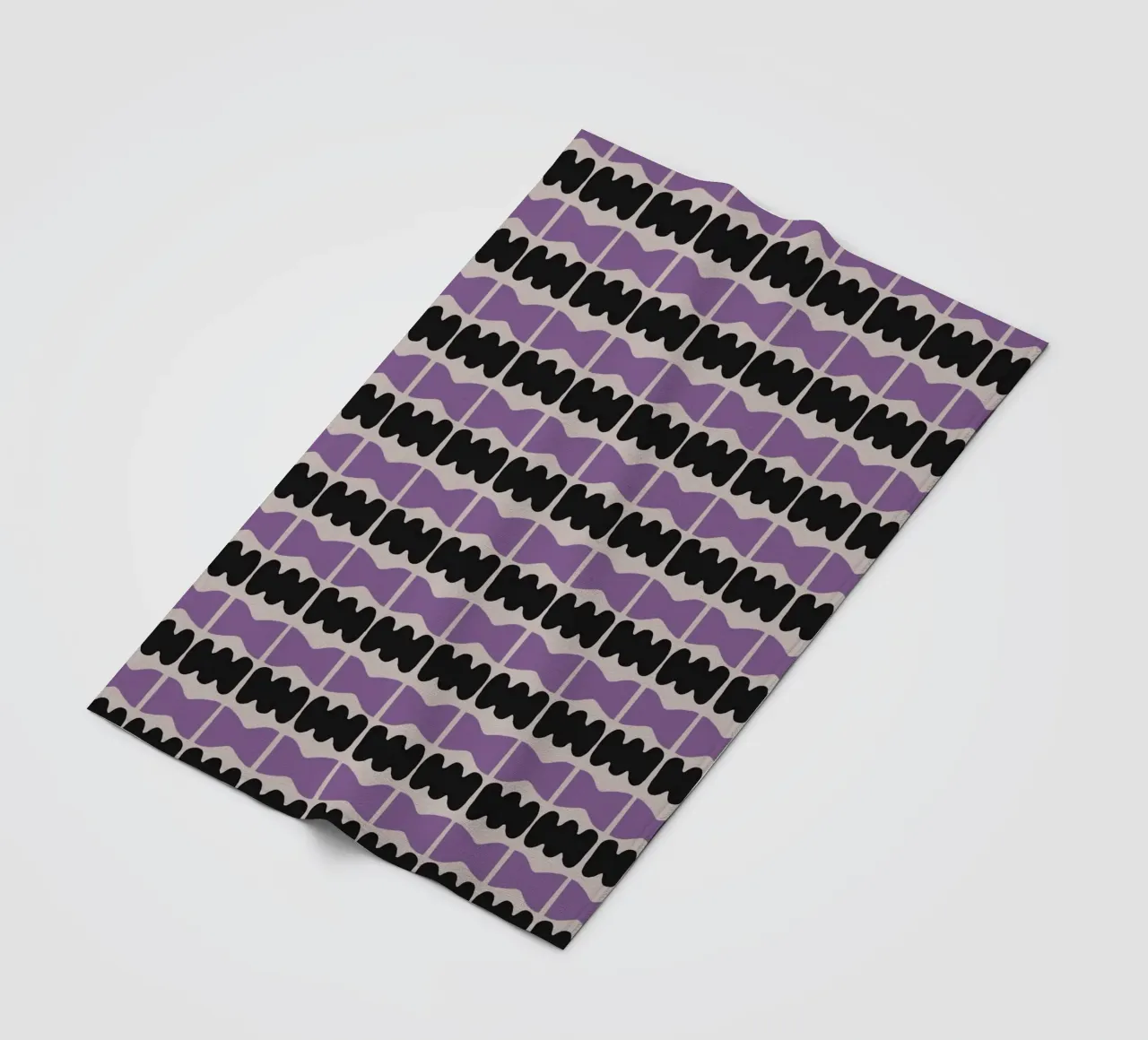 Repetitive pattern 09 fleece blanket by Little Dean
