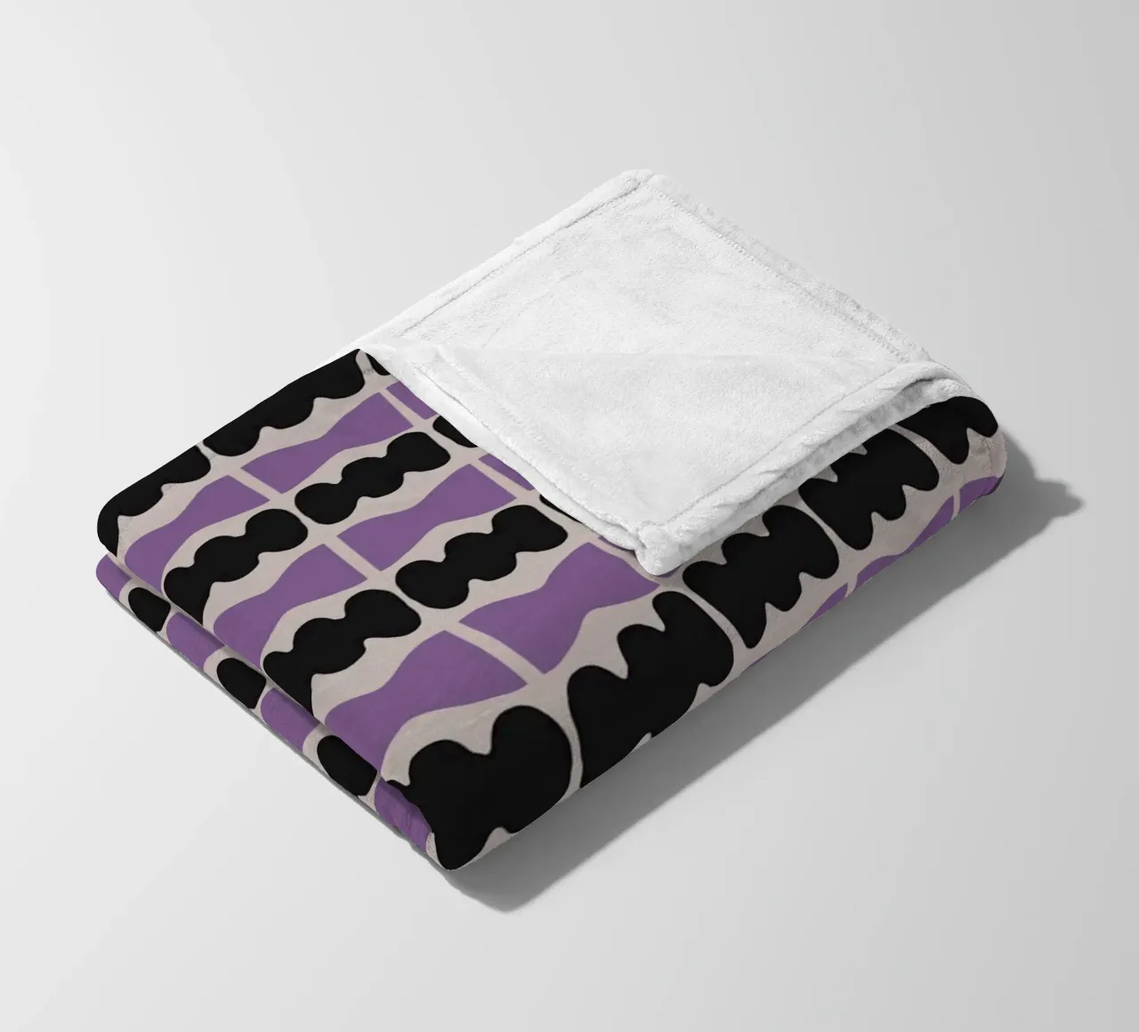 Repetitive pattern 09 fleece blanket by Little Dean