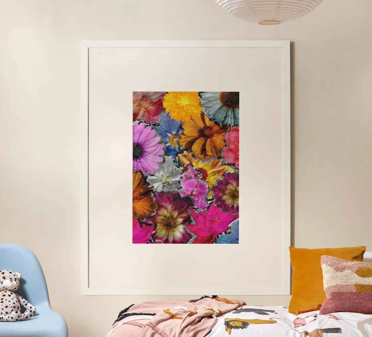 Flower power poster con telaio in alluminio da RS LAB STUDIO