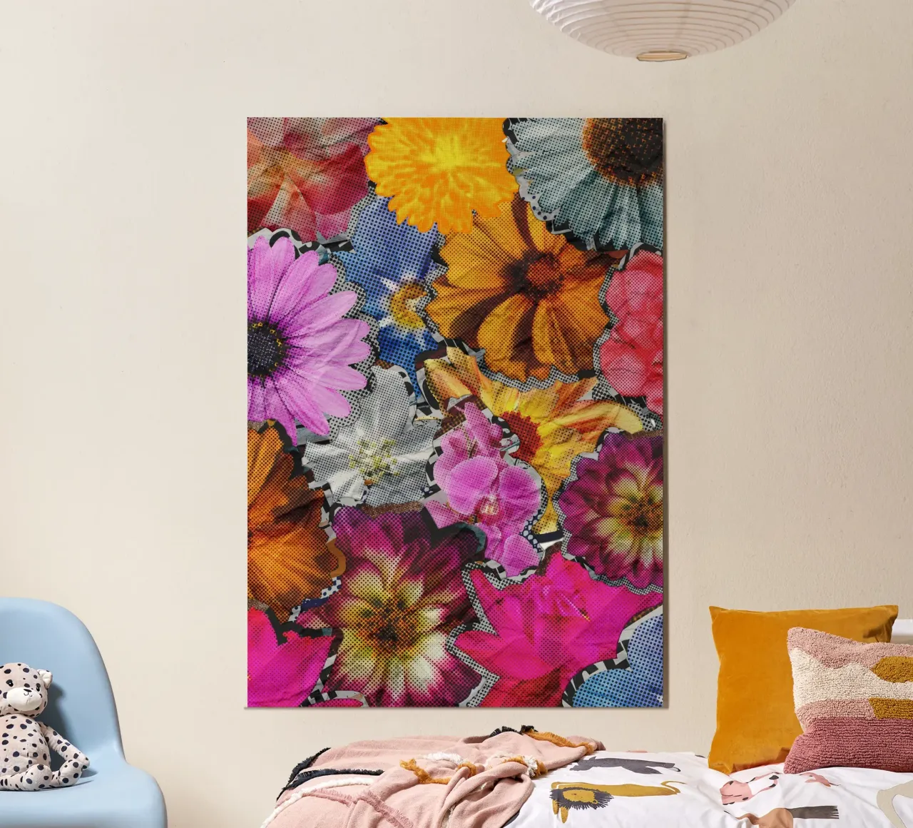 Flower power poster con telaio in alluminio da RS LAB STUDIO