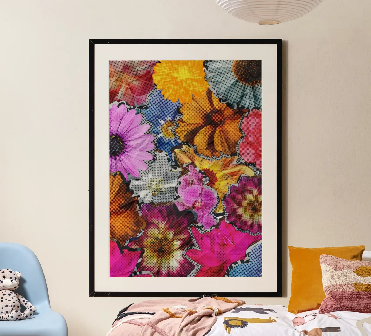 Flower power poster con telaio in alluminio da RS LAB STUDIO