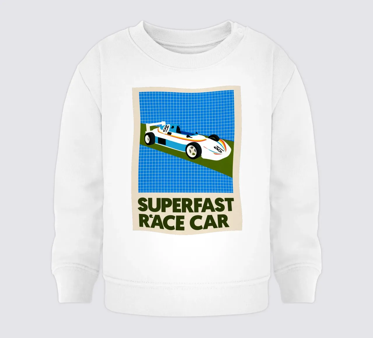 Auto da corsa superveloce felpa neonato da lawrencearmstron