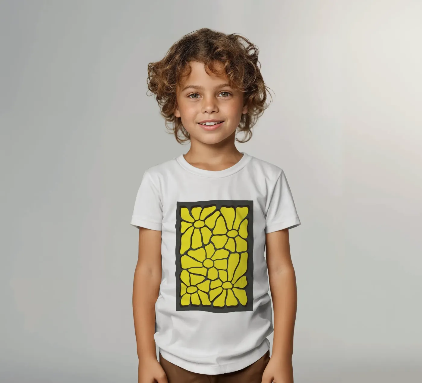 Flower composition kinder t-shirt van RS LAB STUDIO