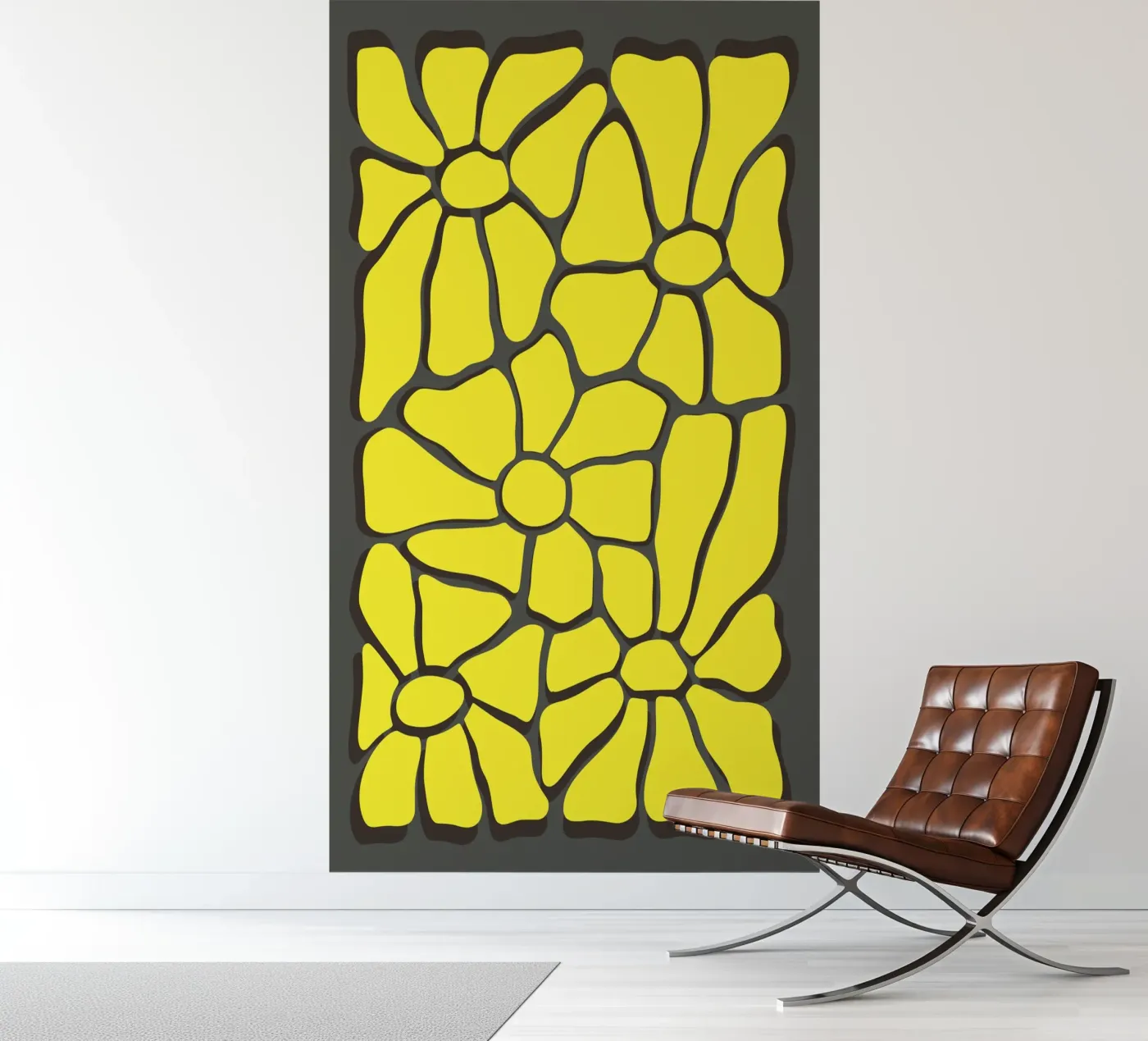 Flower composition fotobehang van RS LAB STUDIO