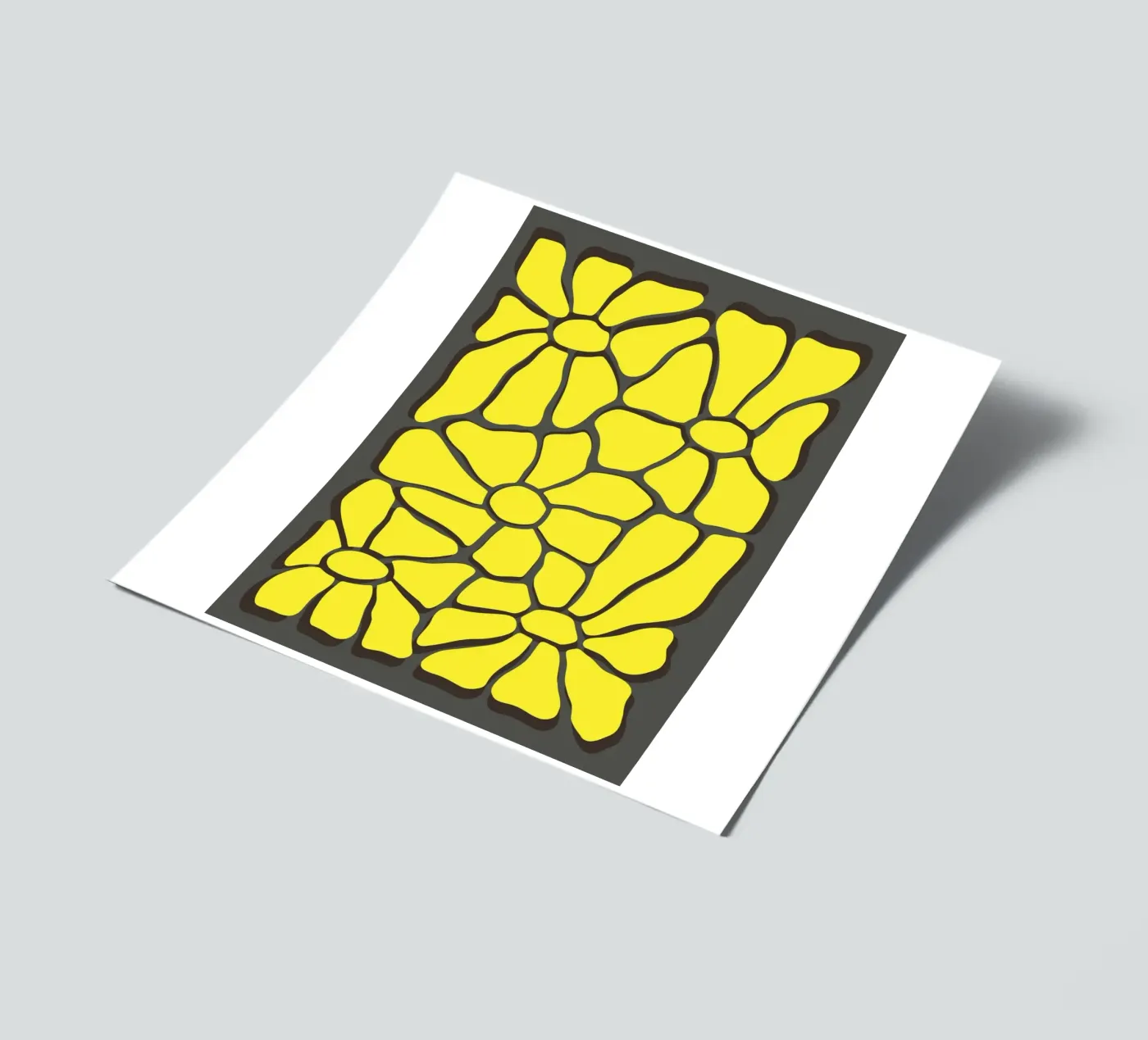 Flower composition sticker sheet by RS LAB STUDIO