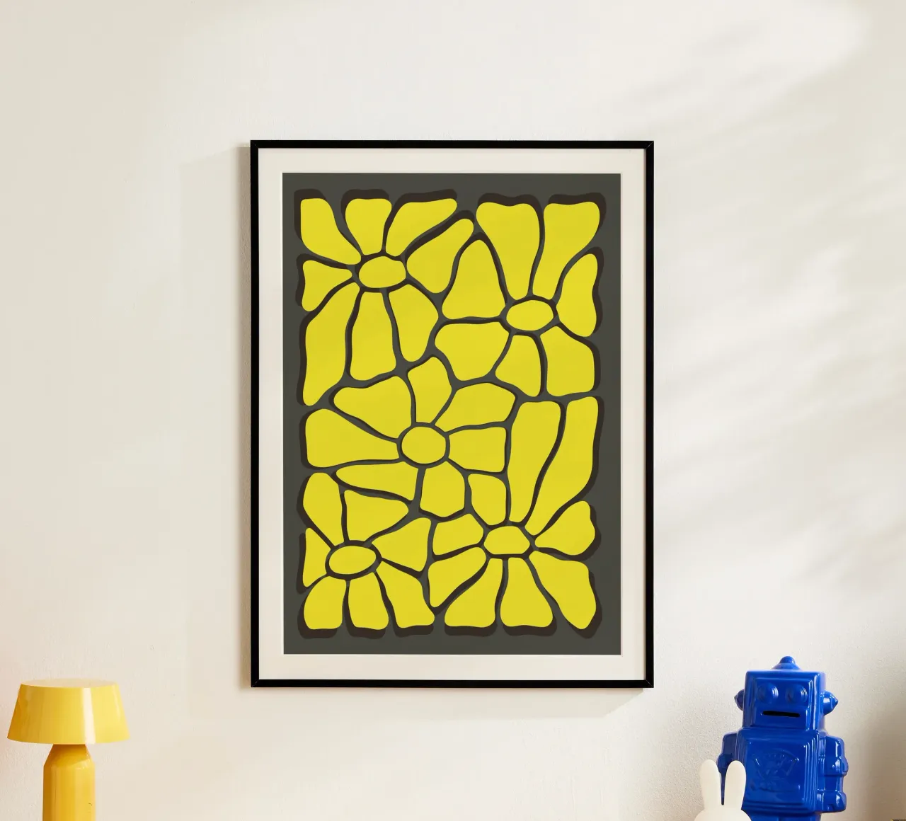 Flower composition poster con telaio in legno da RS LAB STUDIO