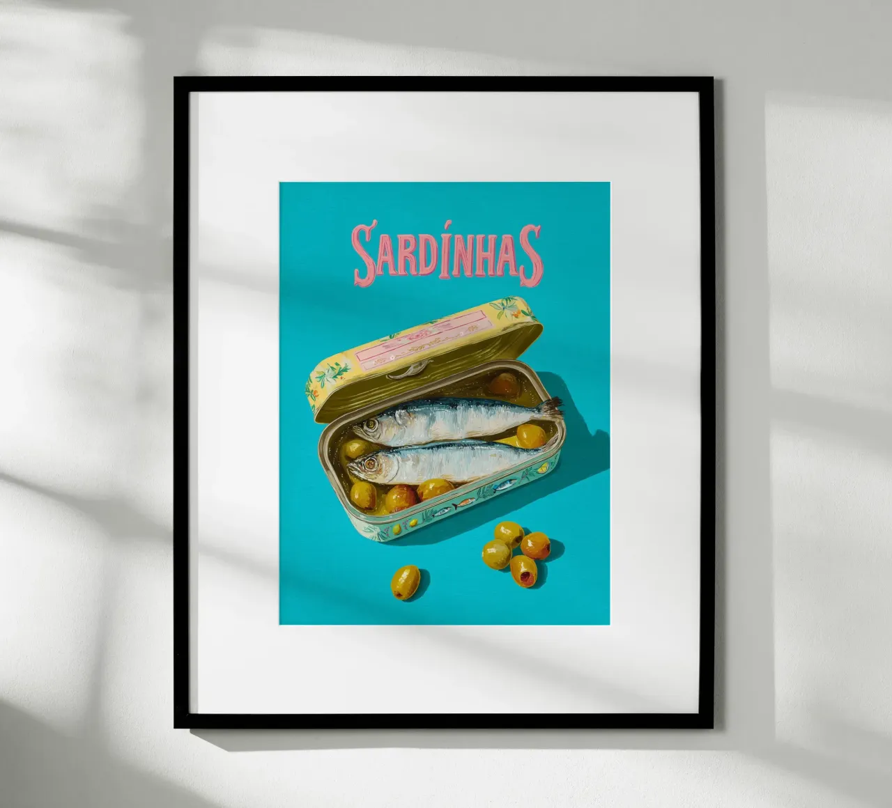 Sardinhas per buongustai poster con telaio in alluminio da Carinaprint