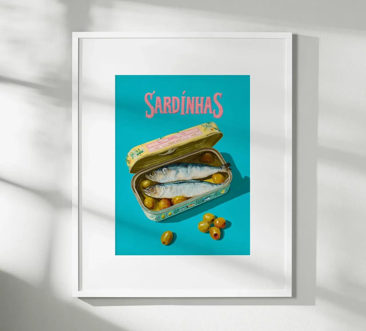 Sardinhas per buongustai poster con telaio in alluminio da Carinaprint